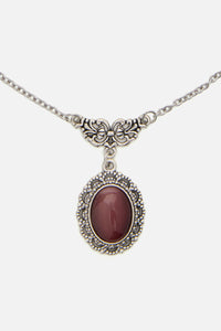 Black Friday - Pretty Purple Charm Necklace - silver