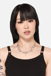 Black Friday - Animal Skull Necklace - silver