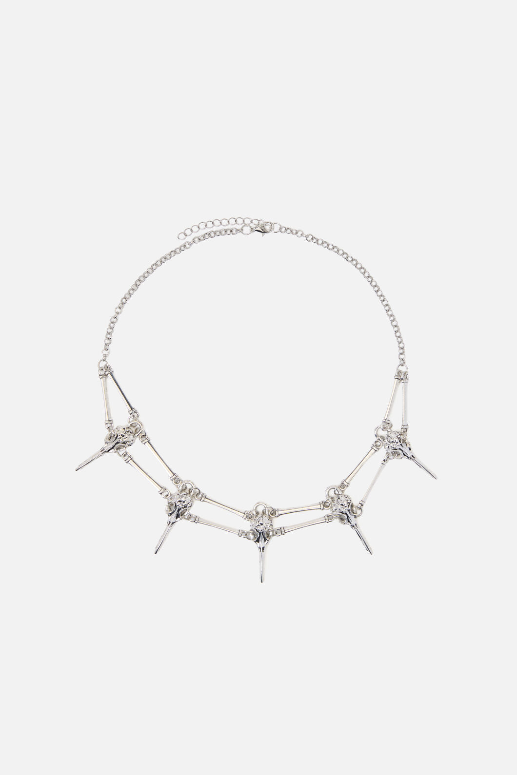 Black Friday - Animal Skull Necklace - silver