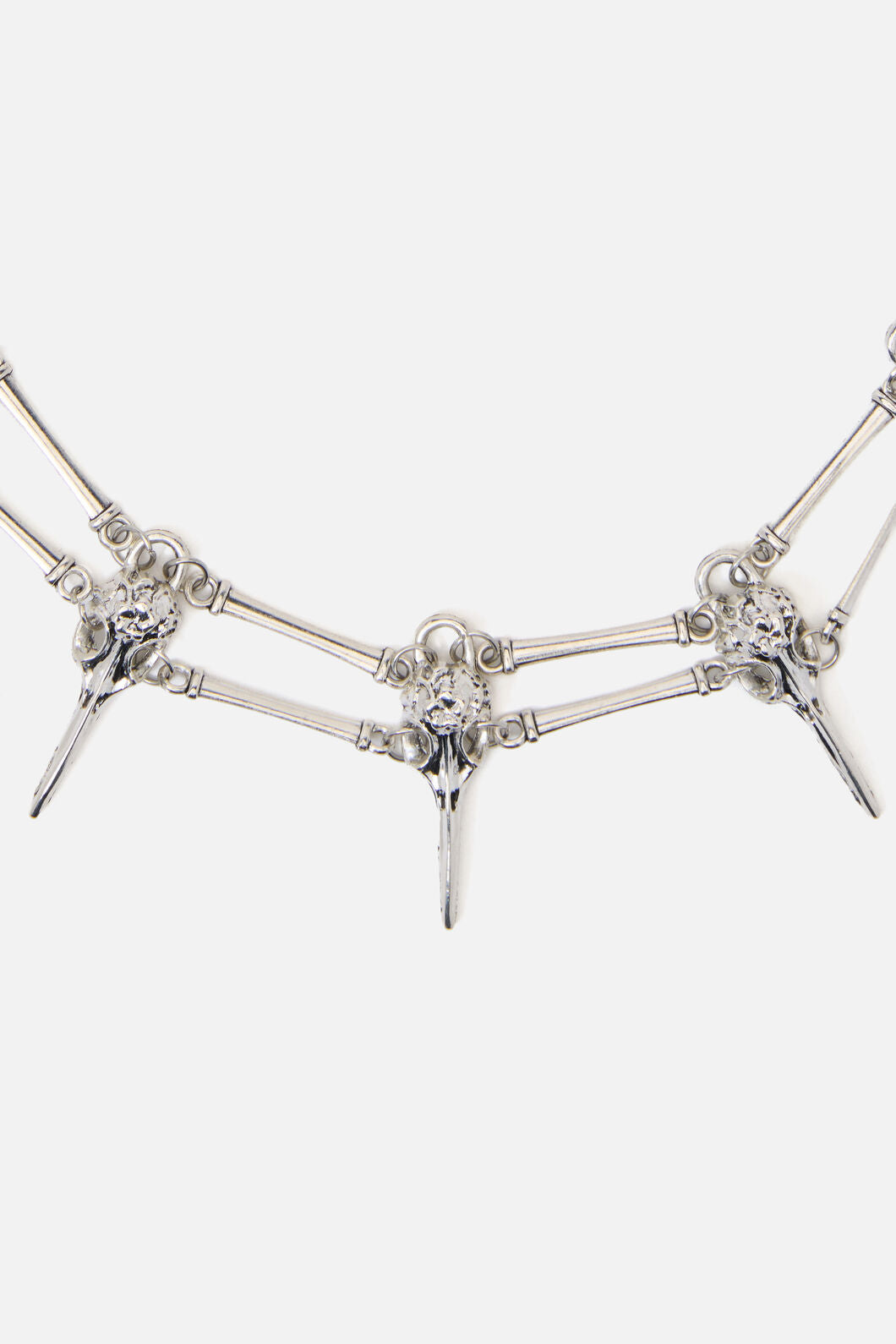 Black Friday - Animal Skull Necklace - silver