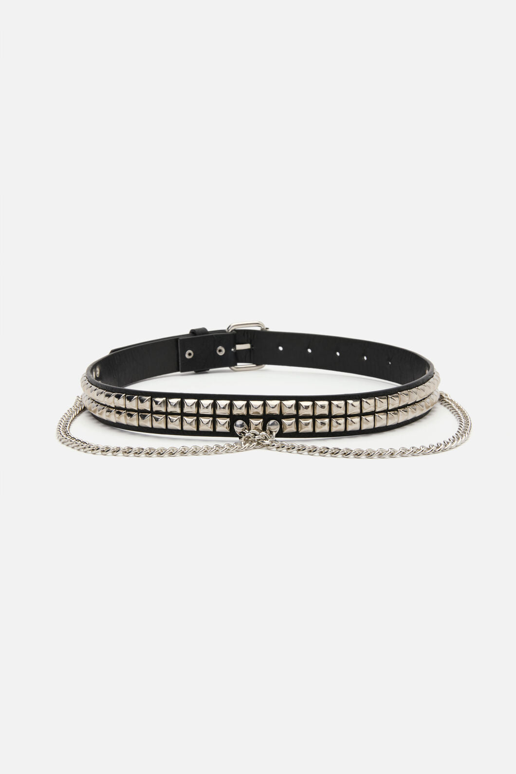Black Friday - Heavy Chain Stud Belt - black