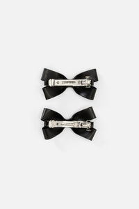 Black Friday - Eyelet Bow Clip - black