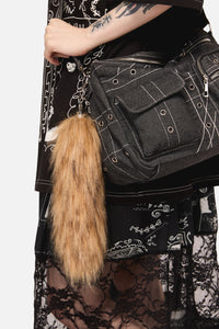 Black Friday - Tan Tail Bag Charm - tan