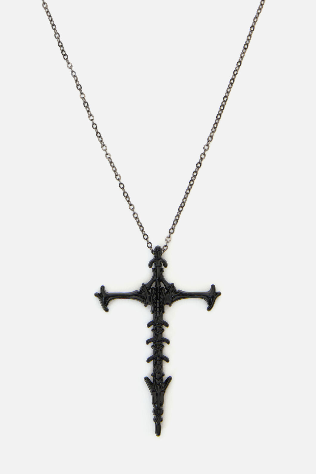 Black Friday - Boney Cross Pendant - black