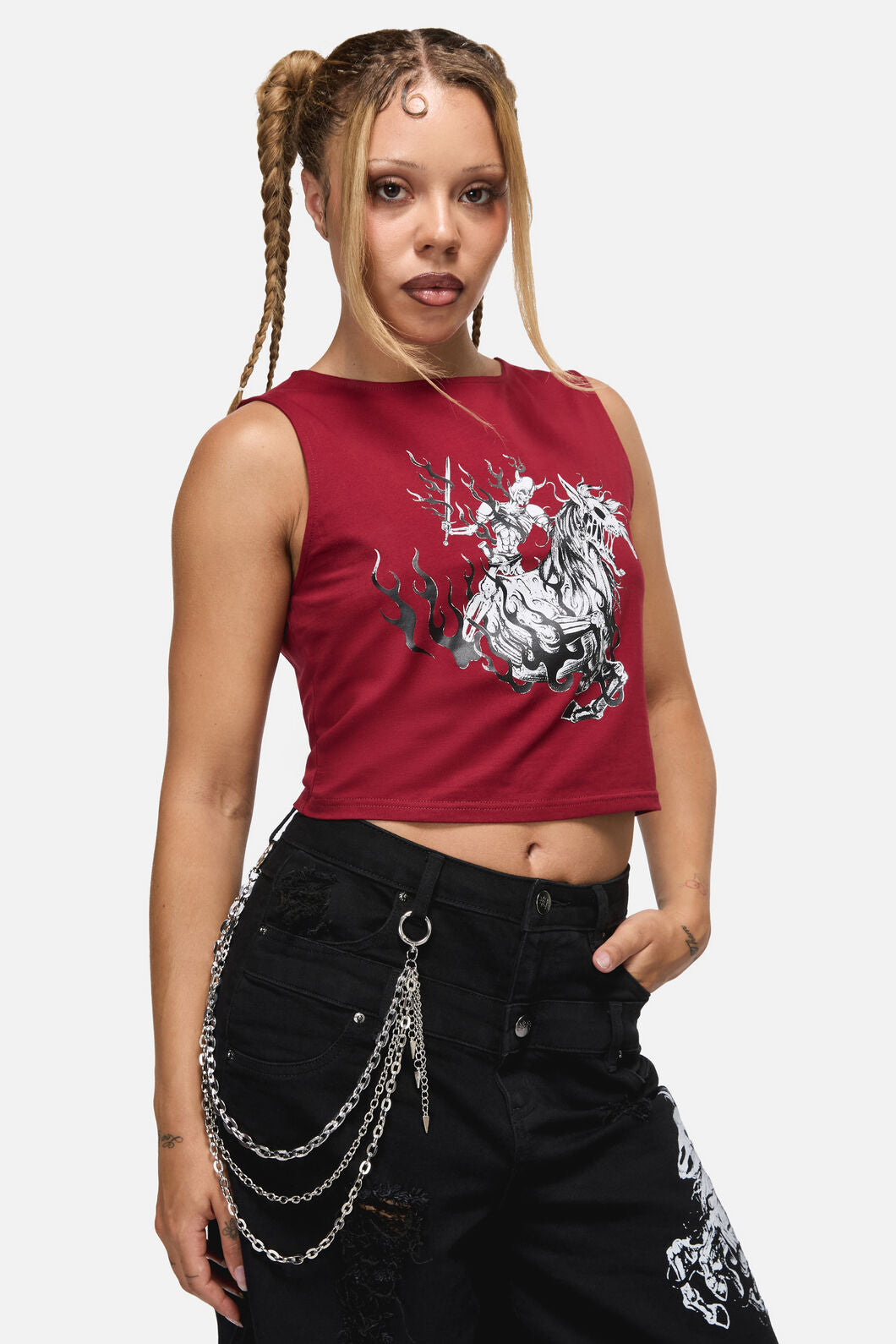 Black Friday - Drop Chain Pant Chain - silver