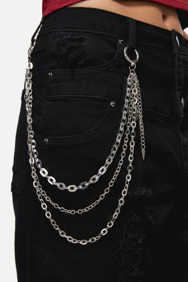 Black Friday - Drop Chain Pant Chain - silver