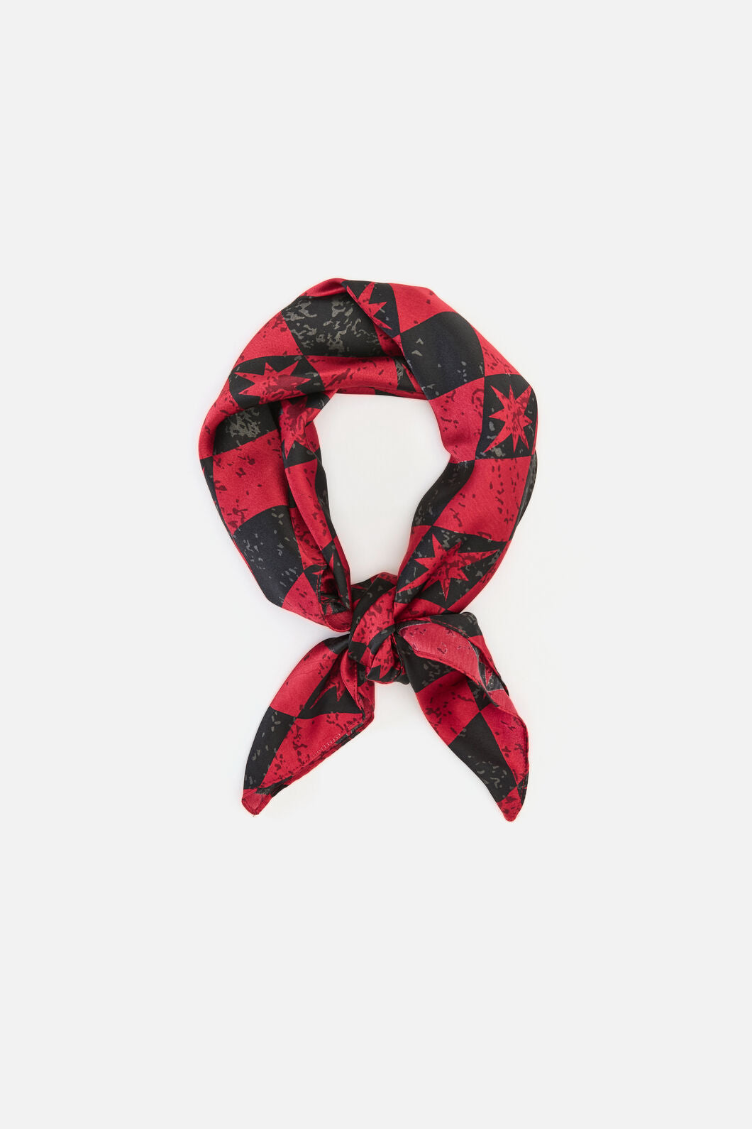 Black Friday - The End Goth Satin Scarf - black-red