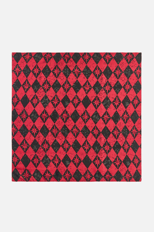 Black Friday - The End Goth Satin Scarf - black-red