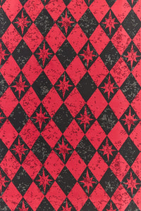 Black Friday - The End Goth Satin Scarf - black-red
