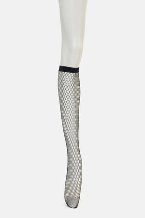 Black Friday - Knee High Fishnet Socks - black