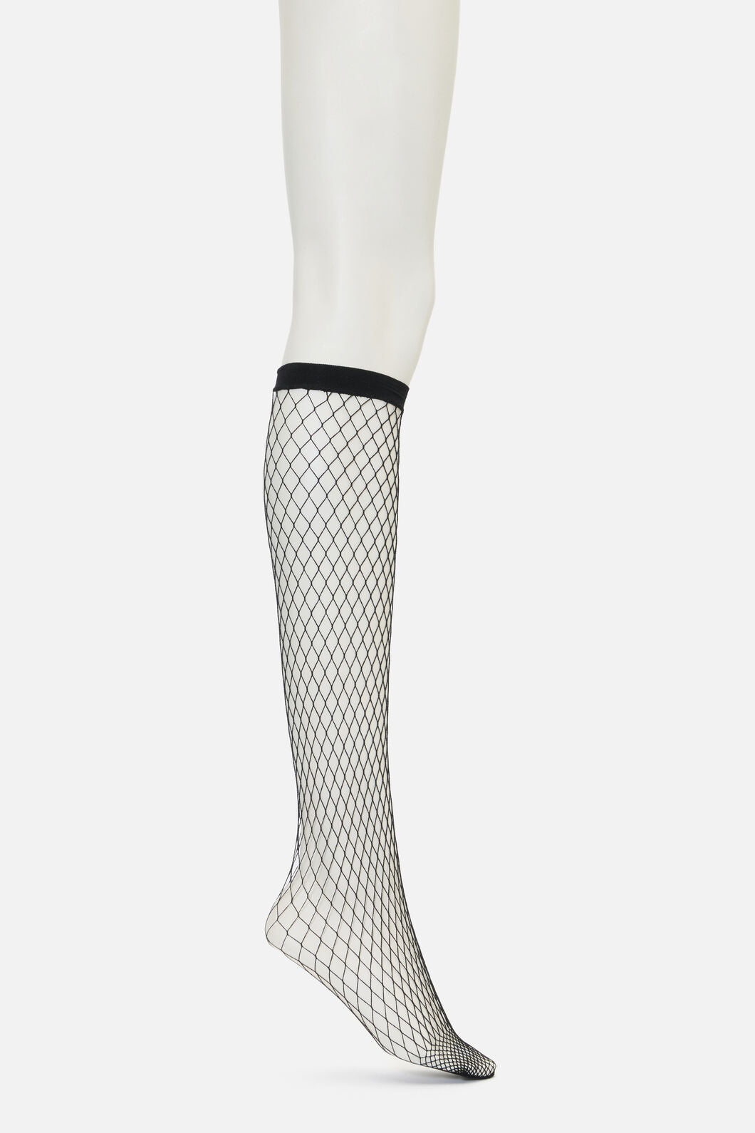 Black Friday - Knee High Fishnet Socks - black