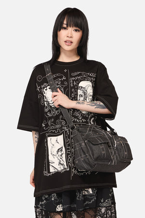Black Friday - Curse Grunge Crossbody Bag - black