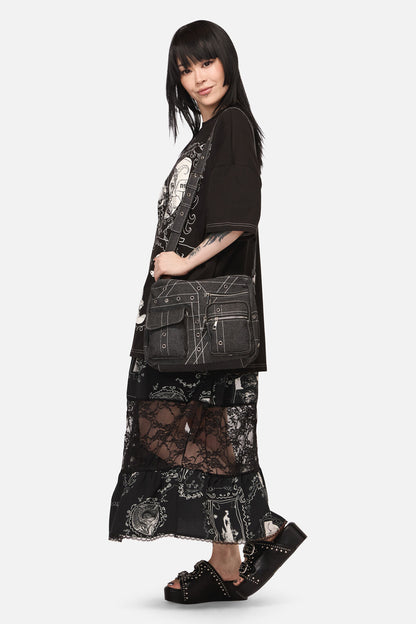 Black Friday - Curse Grunge Crossbody Bag - black