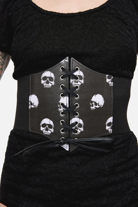 Black Friday - Skulls Waist Belt - black