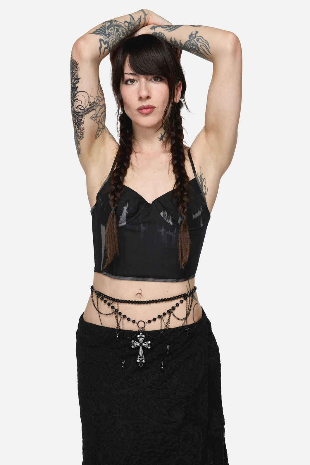 Black Friday - Cross & Charm Waist Belt - black