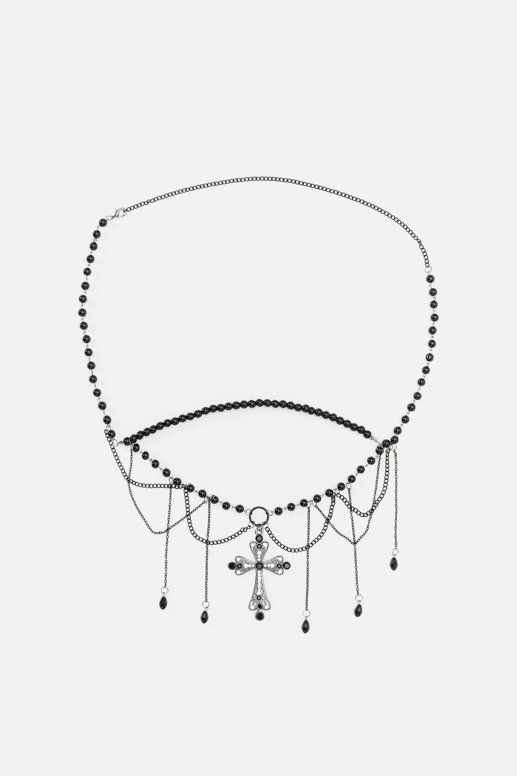 Black Friday - Cross & Charm Waist Belt - black