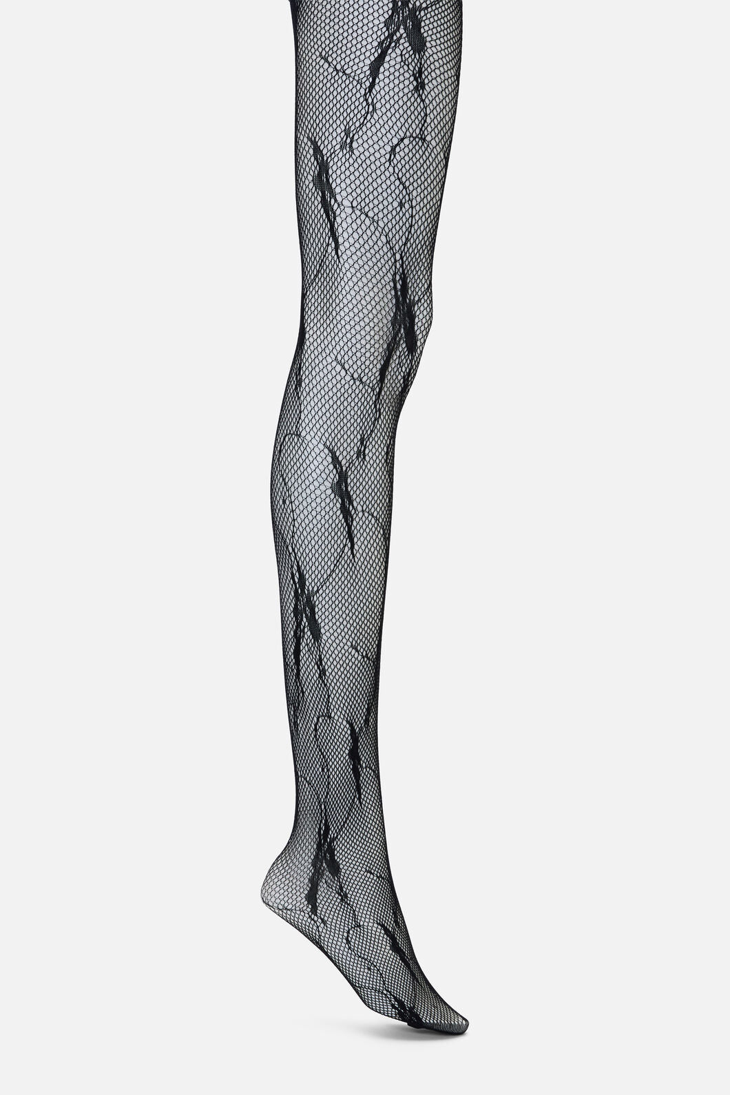 Black Friday - Cracked Butterfly Mesh Tights - black