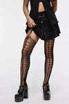 Black Friday - Cut Out Suspender Tights - black