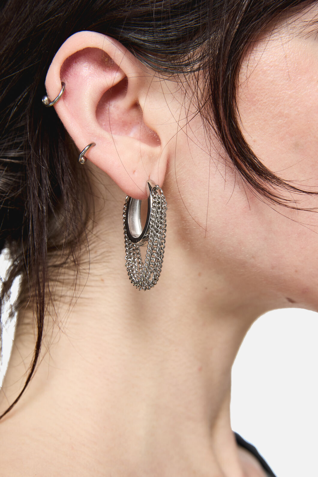 Black Friday - Chained In Hoops - silver