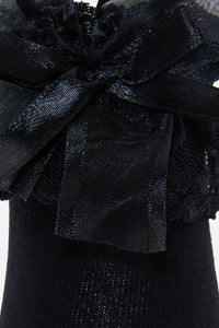 Black Friday - Black Classic Lace Top Socks - black