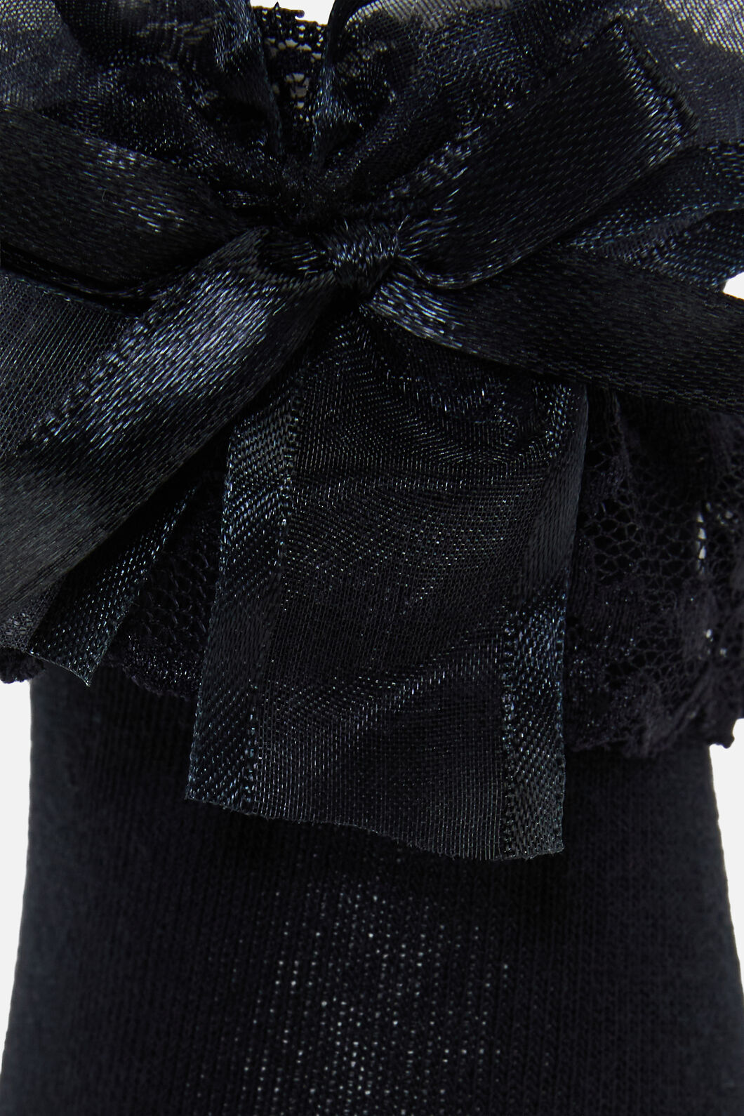 Black Friday - Black Classic Lace Top Socks - black