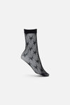 Black Friday - Stars Fishnet Socks - black