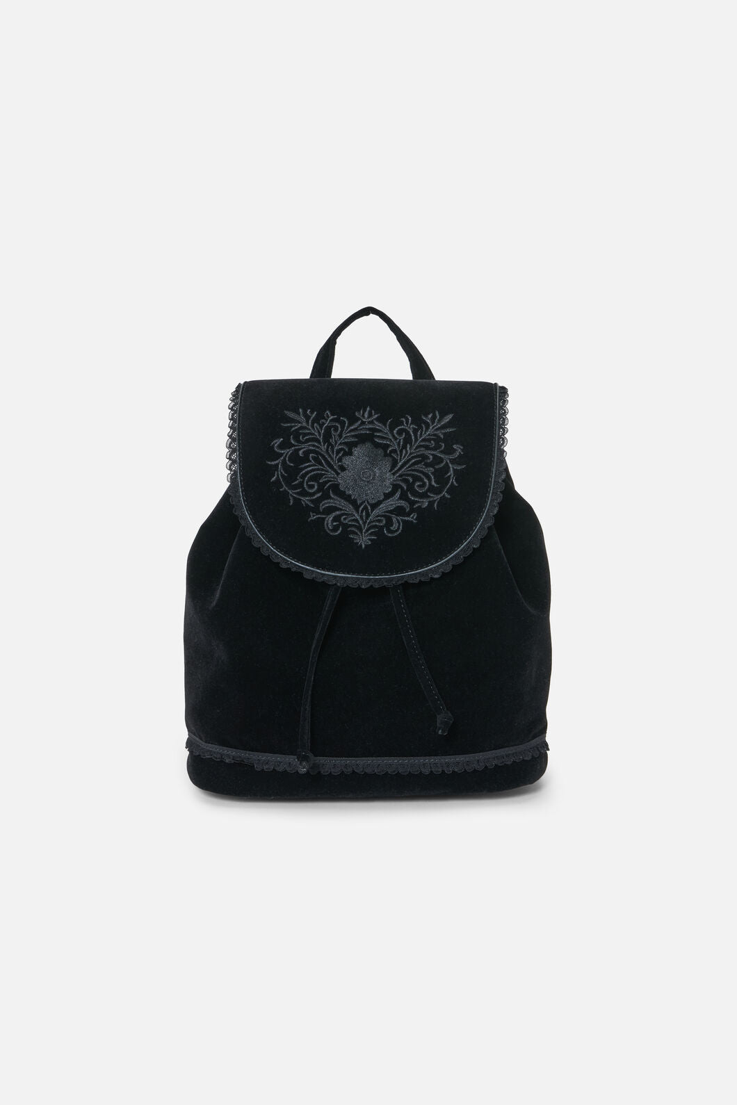 Black Friday - Pretty & Gothic VelvetBackpack - black