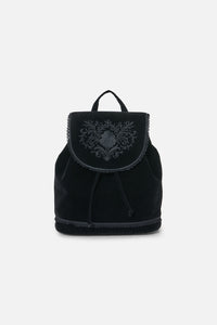 Black Friday - Pretty & Gothic VelvetBackpack - black