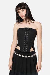 Black Friday - Butterfly Hip Waist Chain - silver