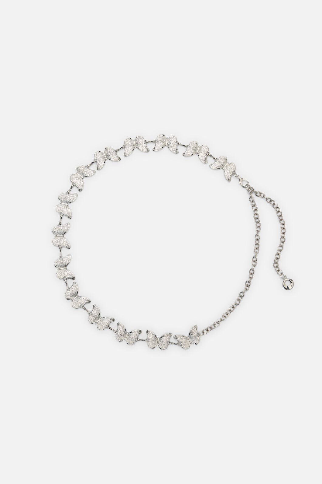 Black Friday - Butterfly Hip Waist Chain - silver