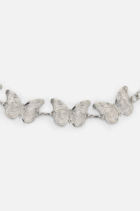 Black Friday - Butterfly Hip Waist Chain - silver