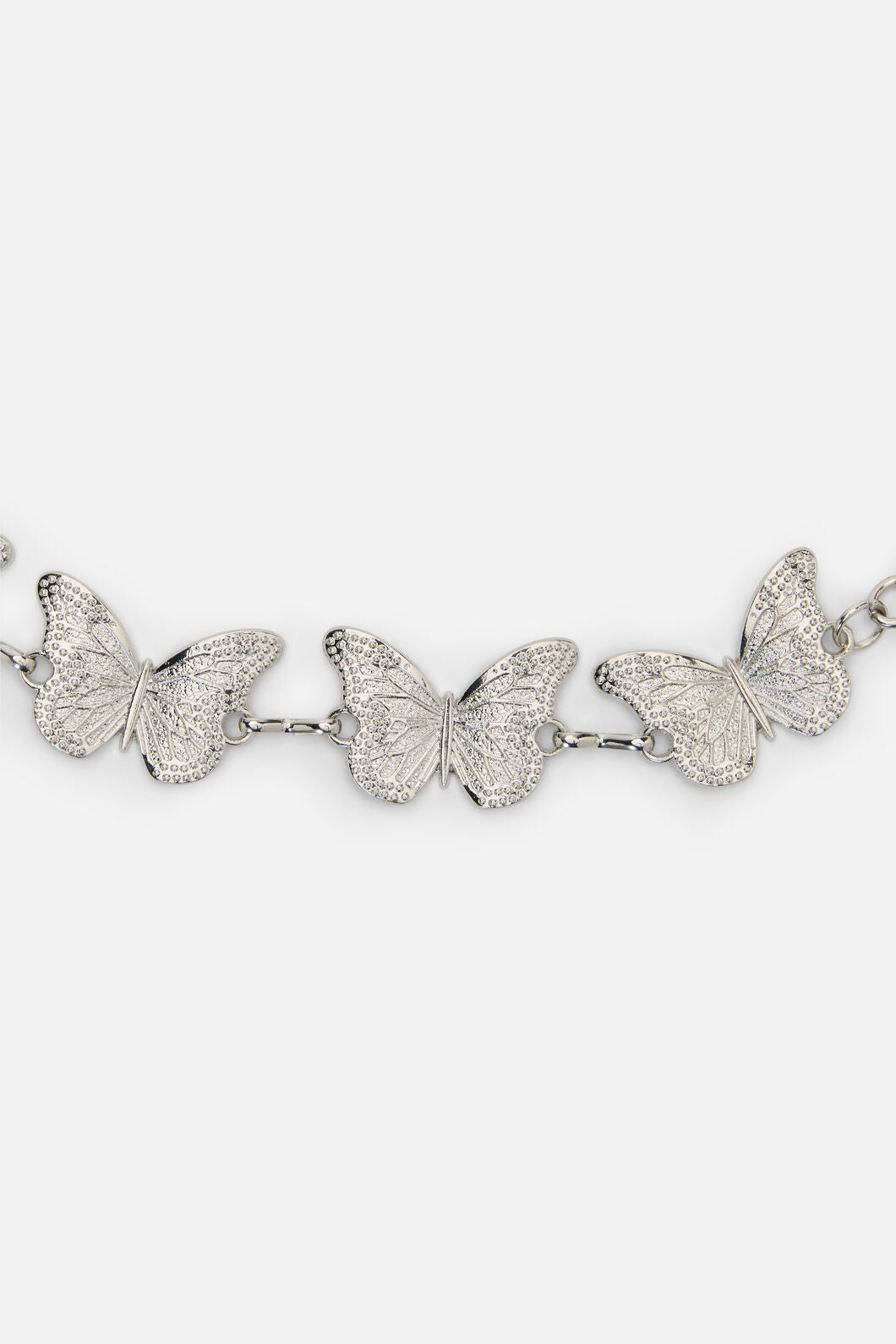 Black Friday - Butterfly Hip Waist Chain - silver