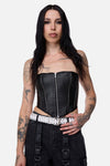 Black Friday - Eyelet Border Belt - white