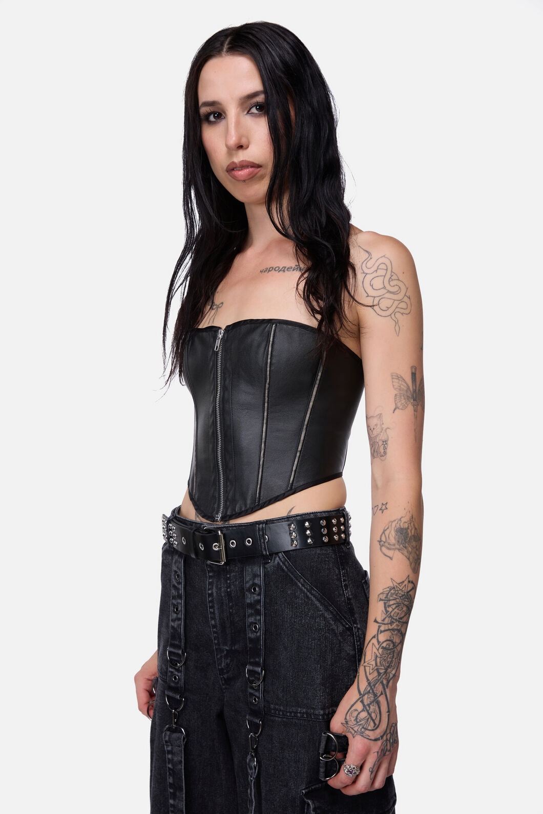 Black Friday - Simple Stud Belt - black