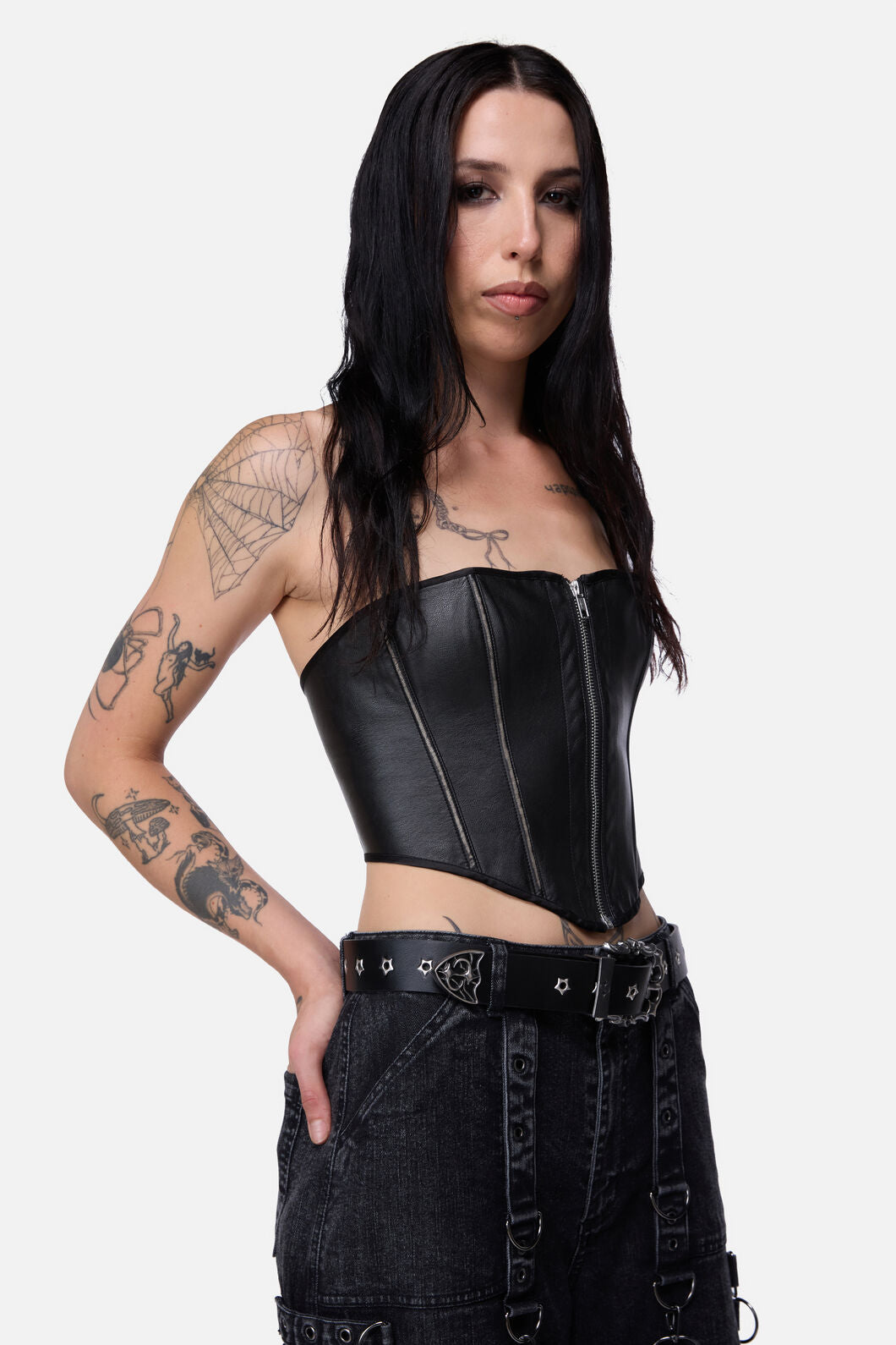 Black Friday - Star Eyelet Belt - black
