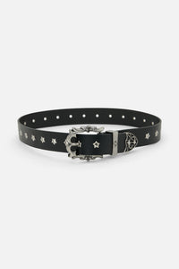 Black Friday - Star Eyelet Belt - black