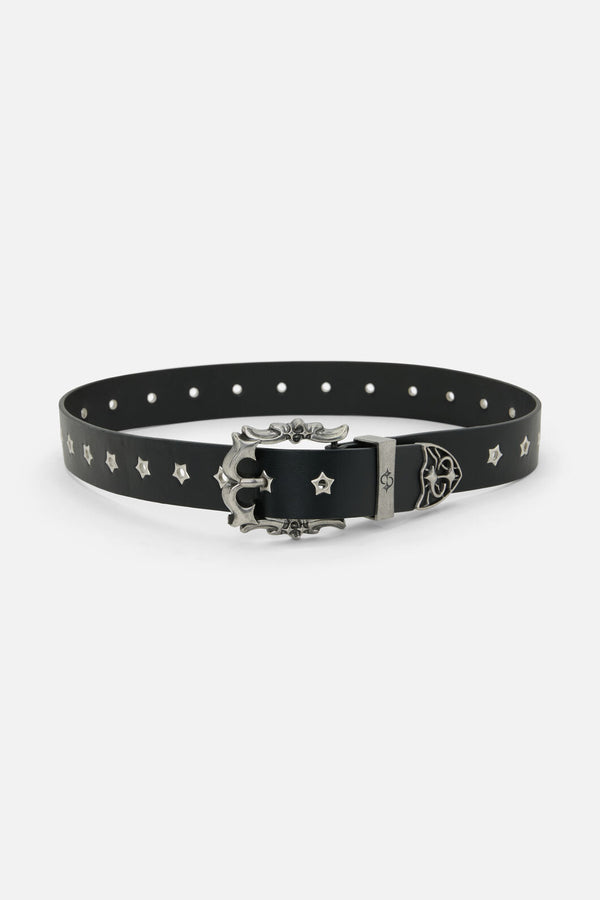 Black Friday - Star Eyelet Belt - black