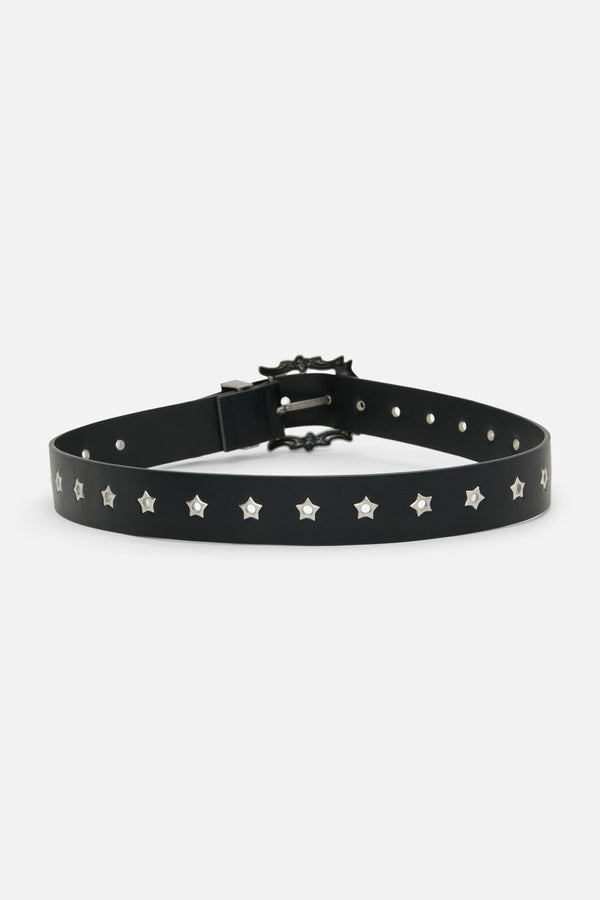 Black Friday - Star Eyelet Belt - black