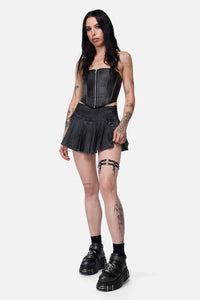 Black Friday - Stud Heart Ring Garter - black