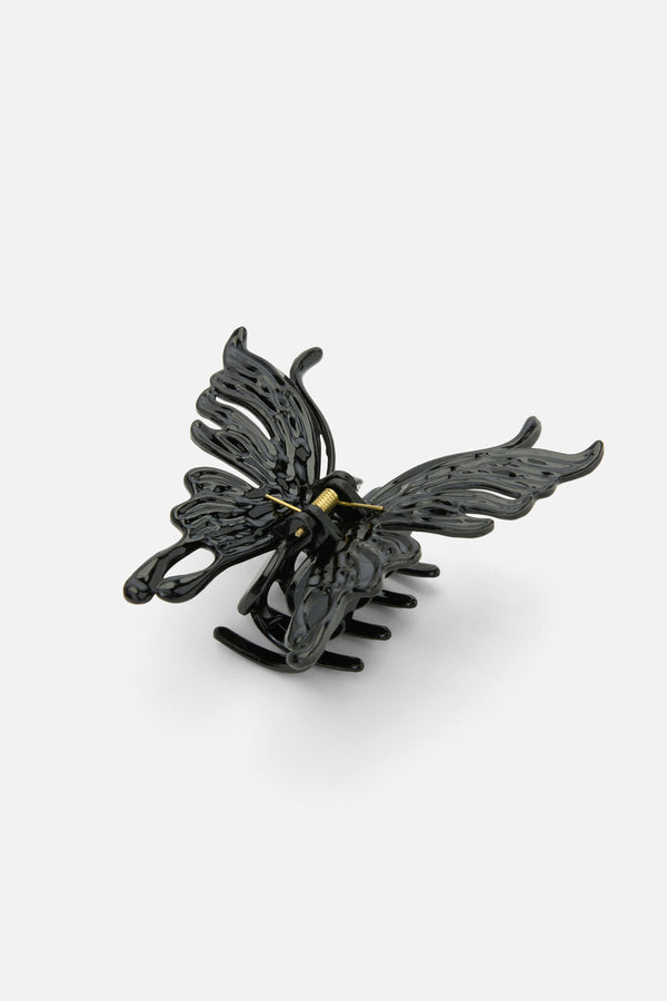 Black Friday - Black Butterfly Claw Clip - black