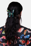 Black Friday - Butterfly Claw Clip - teal-black