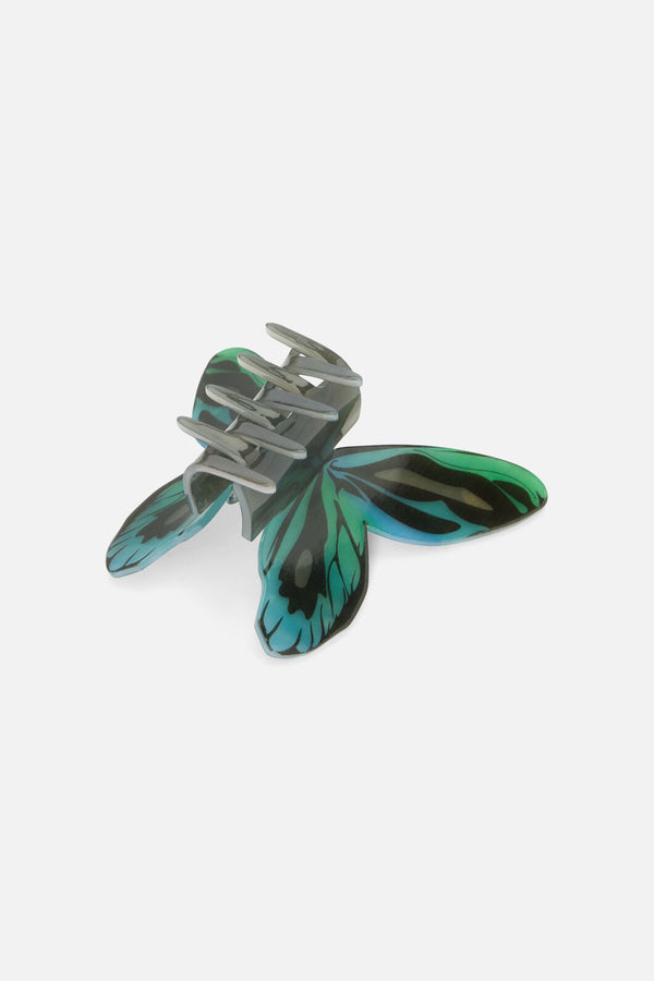 Black Friday - Butterfly Claw Clip - teal-black