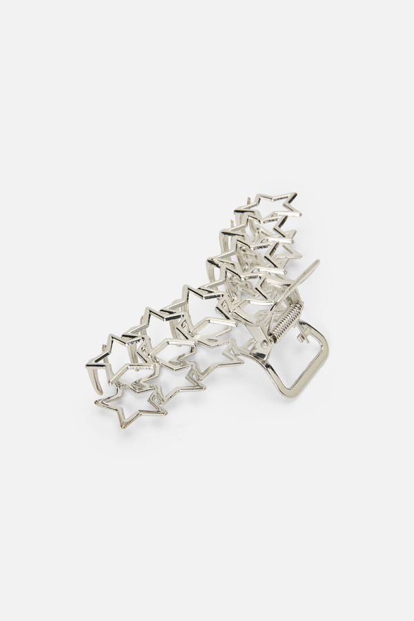 Black Friday - Stars Claw Clip - silver