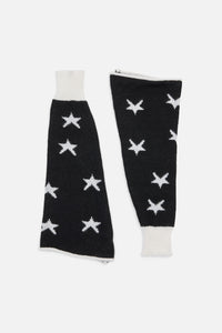 Black Friday - Black Stars Leg Warmers - black