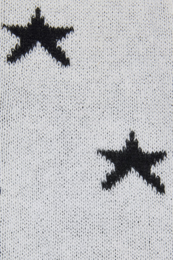 Black Friday - White Stars Leg Warmers - white