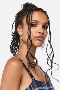 Black Friday - Charming Star Hoops - silver