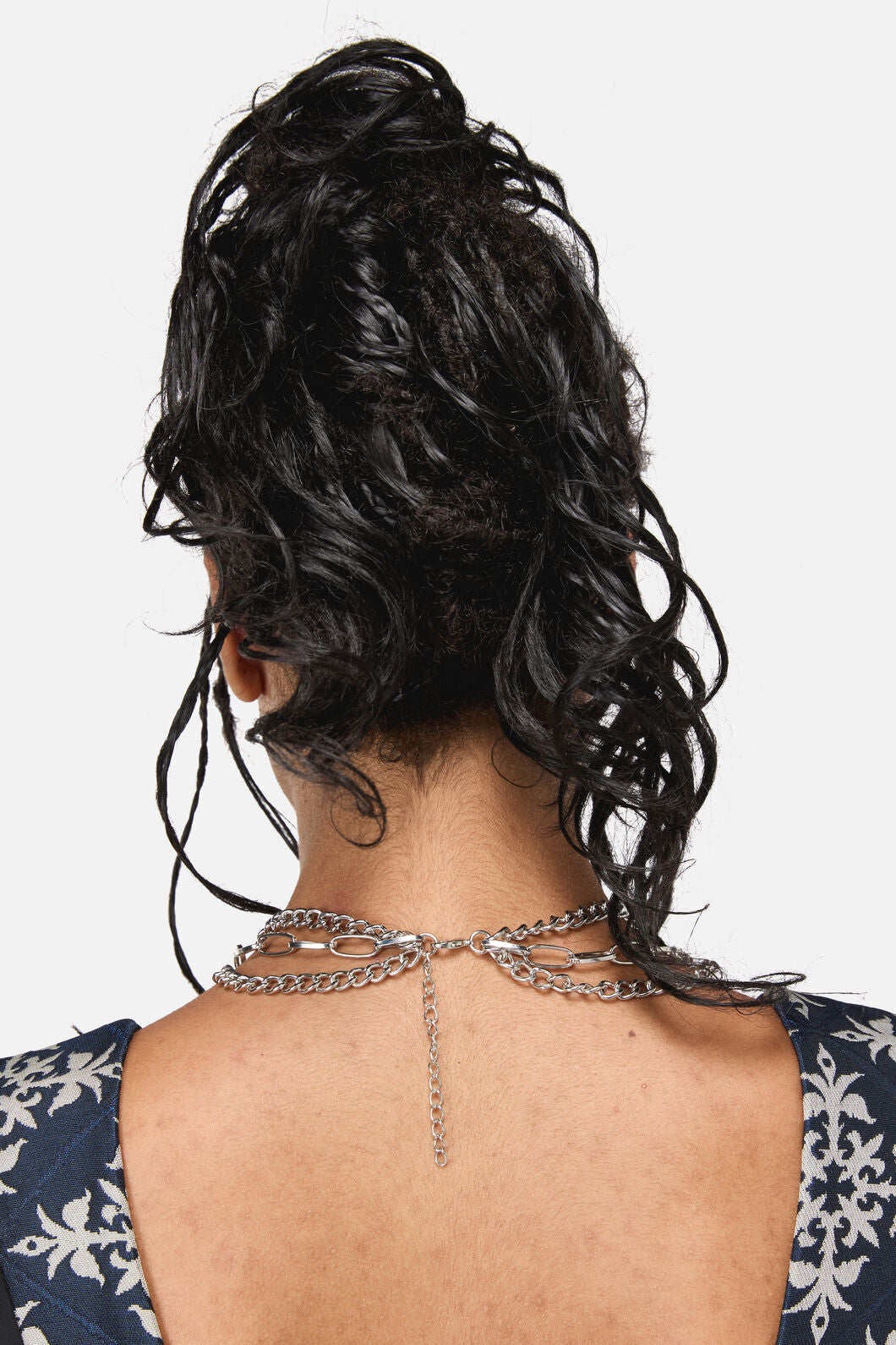 Black Friday - Layered Punk Necklace - silver