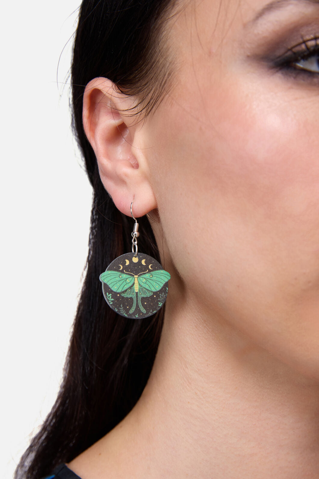 Black Friday - Night Moth Earrings - black