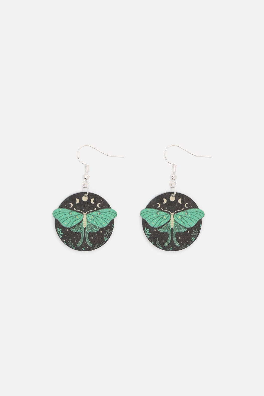 Black Friday - Night Moth Earrings - black