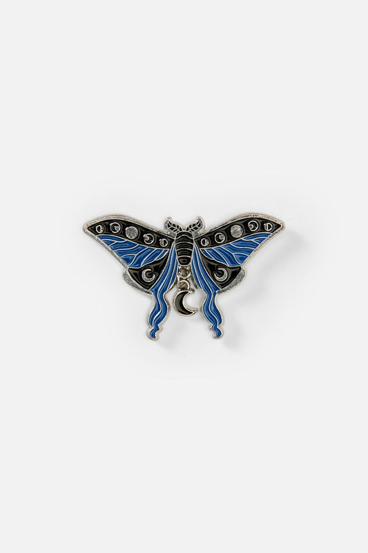 Black Friday - Night Moth Pin - midnight